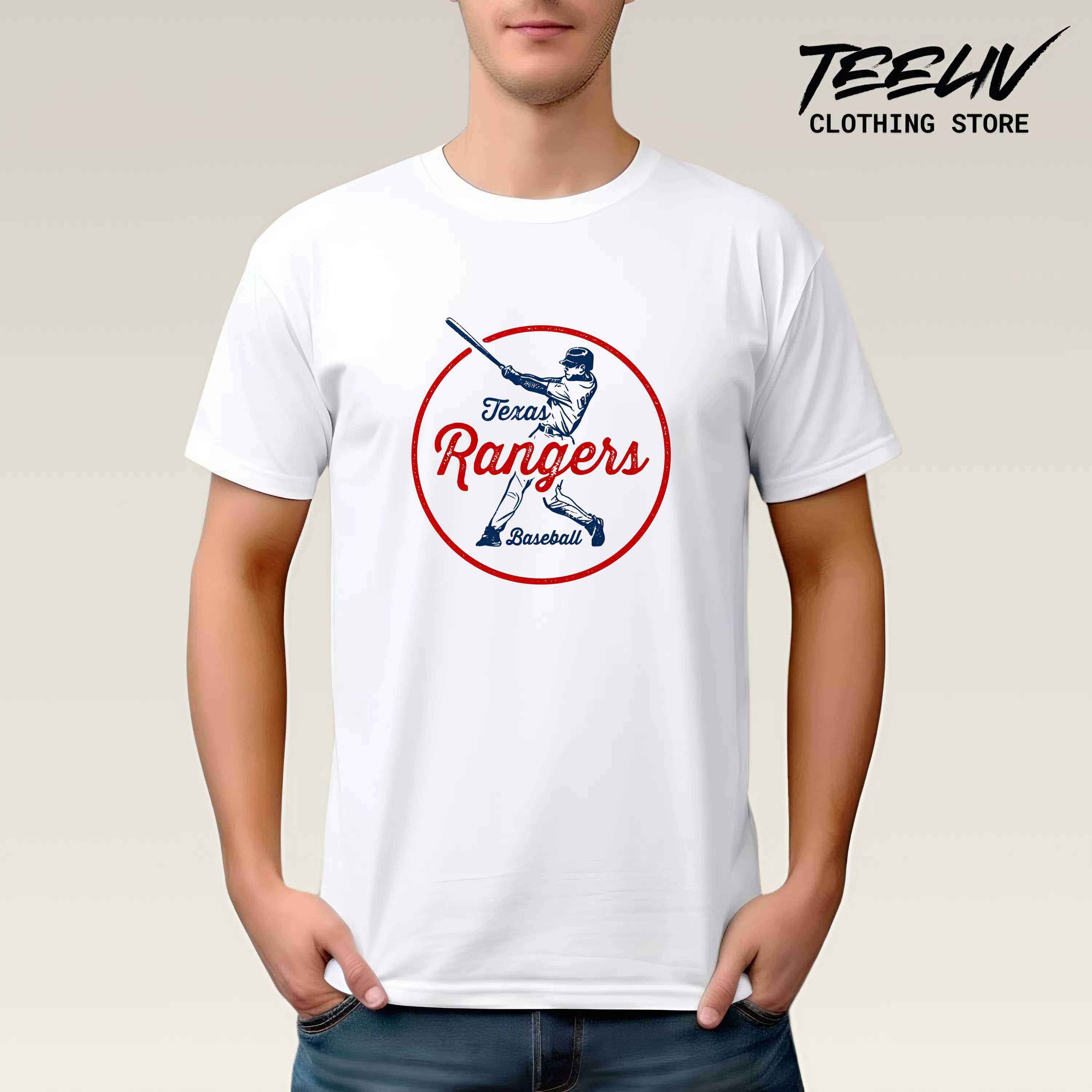 Vintage Retro Style Texas Baseball Rangers Shirt